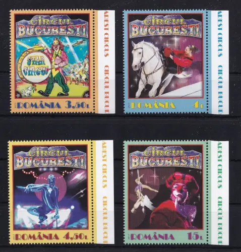 Rumänien 7296-7299 postfrisch Zirkus #OM928