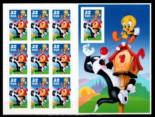 USA 2950 postfrisch als Folienblatt #NI762