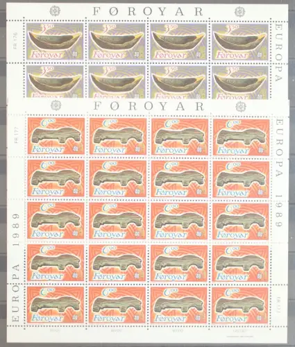 Färöer 184-185 postfrisch als Kleinbogensatz #GK811