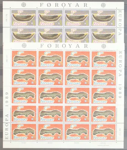Färöer 184-185 postfrisch als Kleinbogensatz #GK811