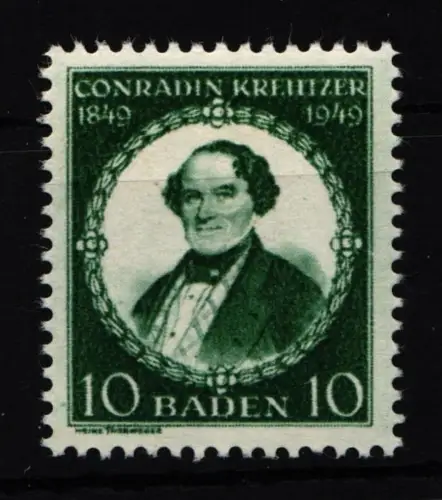 Fr. Zone Baden 53 postfrisch #HJ150