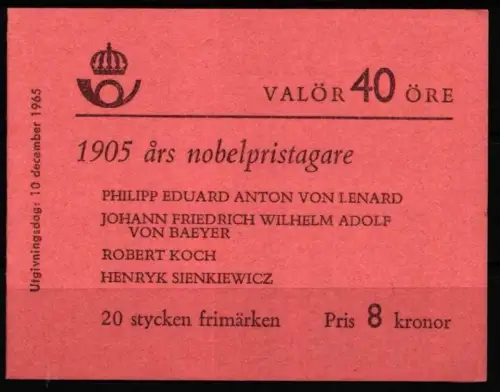 Schweden 543 postfrisch als Markenheftchen #NQ145