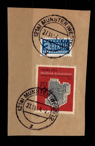 BRD 172 gestempelt auf Briefstück #DBR68