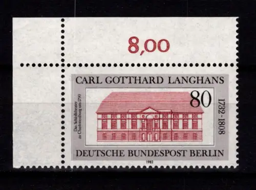 Berlin 684 Ecke 1 postfrisch #DBR89