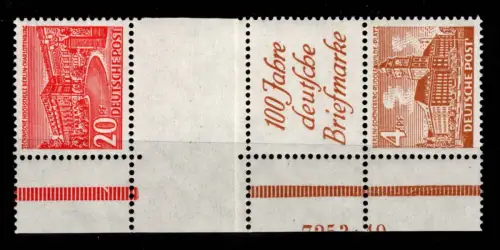 Berlin SZ 4 B postfrisch gefaltet, angetrennt #DBR40