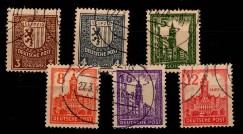 SBZ 156-161 x gestempelt #DBR53