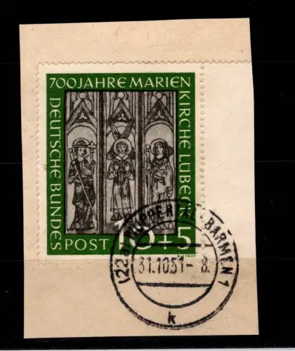 BRD Bund 139 SR gestempelt auf Briefstück #DBR71