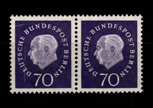 Berlin 186 als waagerechtes Paar postfrisch #DCE16