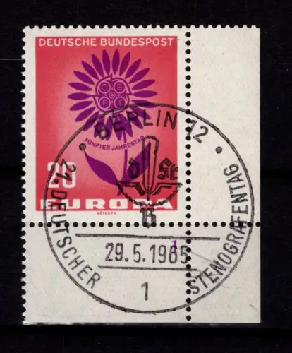 BRD Bund 446 FN 1 gestempelt Eckrand #DBS13