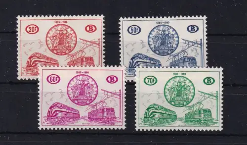 Belgien Eisenbahnmarken 321-324 postfrisch #DBS58