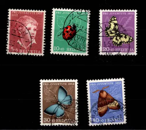 Schweiz 575-579 gestempelt Pro Juventute #DCE99