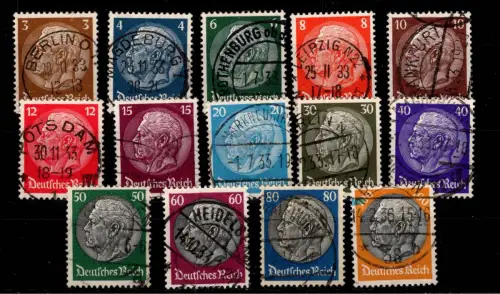 Deutsches Reich 482-495 gestempelt #DCF44