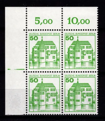 Berlin 615 Ecke 1 RZD im 4er Block postfrisch #DCE56