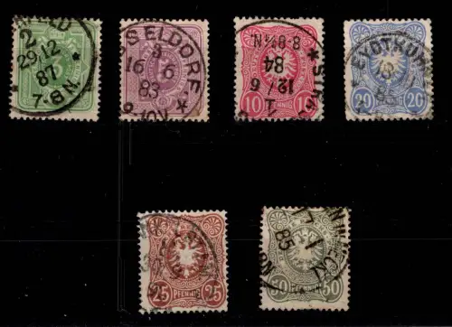 Deutsches Reich 39-44 gestempelt #DCF03