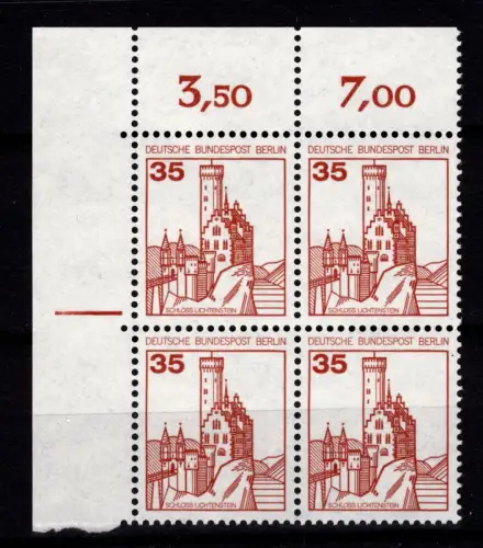 Berlin 673 Ecke 1 RZD im 4er Block postfrisch #DCE59