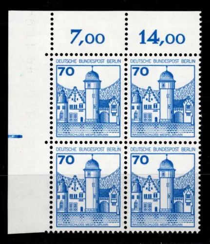 Berlin 538 Ecke 1 RZD im 4er Block postfrisch #DCE61