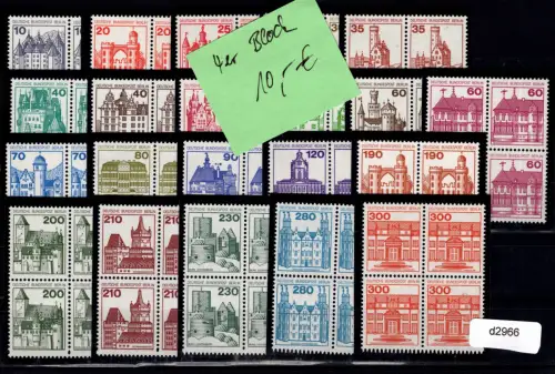 Berlin Burgen + Schlösser Lot ex 532-677 postfrisch 4er Block kpl. #DCE76