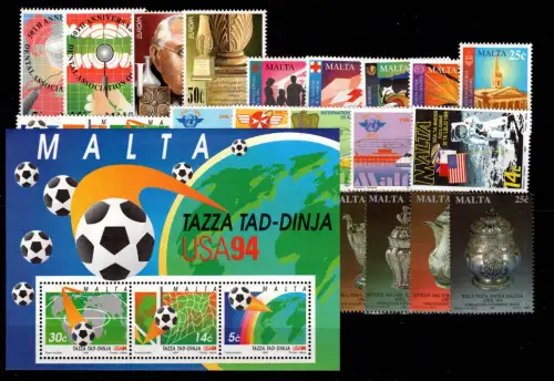 Malta Jahrgang 1994 postfrisch komplett #DCE93
