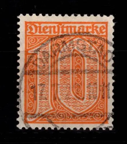 Deutsches Reich Dienstmarken 65 gestempelt geprüftt Peschl #DCF34