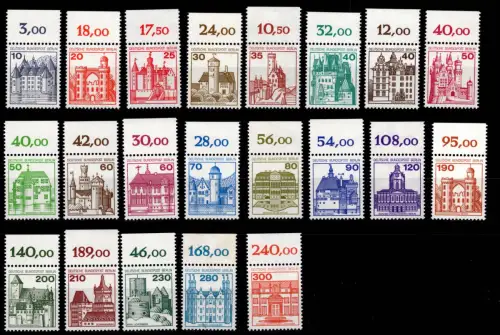 Berlin Burgen + Schlösser Lot ex 532-677 OR postfrisch komplett #DCE79
