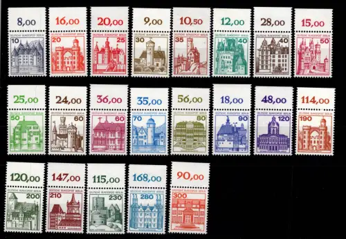 Berlin Burgen + Schlösser Lot ex 532-677 OR postfrisch komplett #DCE81