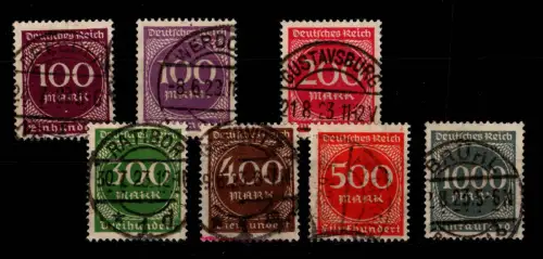 Deutsches Reich 268-273 gestempelt zentrische Vollstempel #DCF28