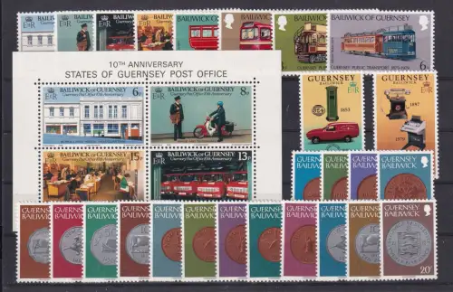 Guernsey Jahrgang 1979 postfrisch komplett #DCG25