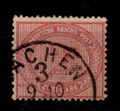 Deutsches Reich 37 c gestempelt geprüft Wiegand BPP #DCF02