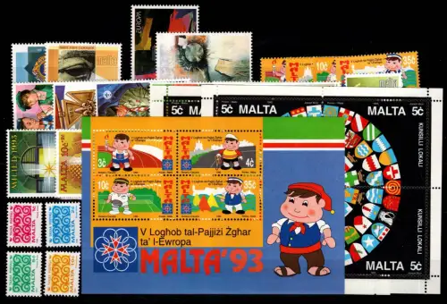 Malta Jahrgang 1993 postfrisch komplett #DCE92