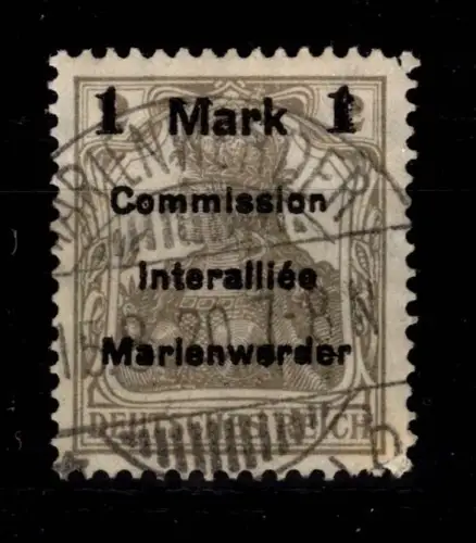 Deutsche Abstimmungsgebiete Marienwerder 22 gestempelt #DCF60