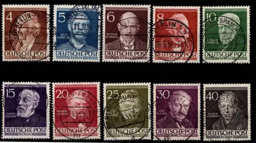 Berlin 91-100 gestempelt mit zentrischem Vollstempel Berlin #DCF79