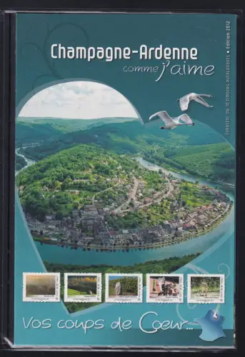 Frankreich 10x 20 g lettres postfrisch Kollektion Champagne-Ardenne 2012 #DCG11