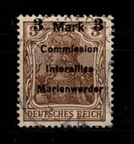 Dt. Abstimmungsg. Marienwerder 24 B II a gestempelt gepr Hochstädter BPP #DCF63