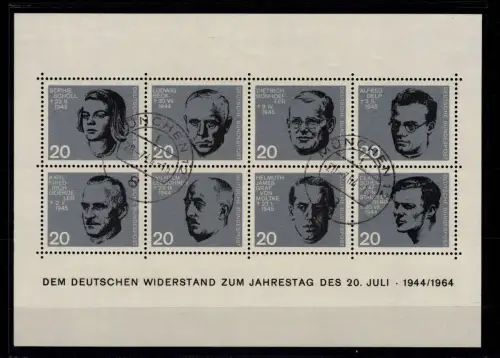 BRD Bund Block 3 gestempelt mit Ersttag- Tagesstempel München #DCD10