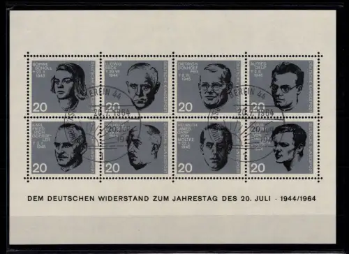 BRD Bund Block 3 gestempelt mit ESST Berlin #DCD05