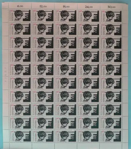 Bund 50er Bogen 1000 postfrisch Bogenzählnummer #JZ210