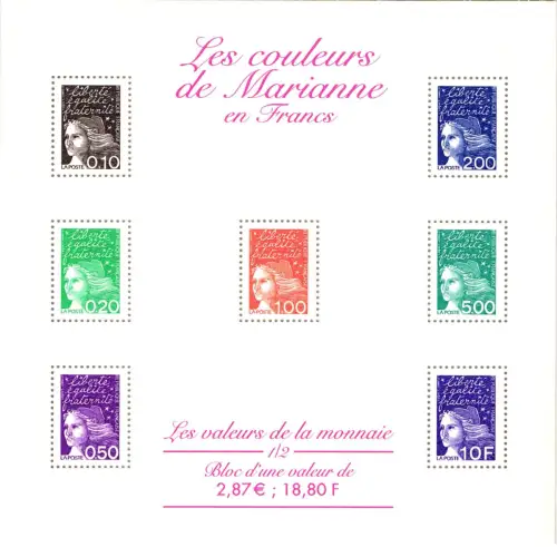 Frankreich Marianne postfrisch als Kleinbogen I #IY520