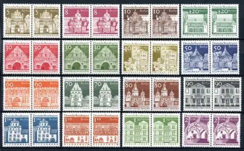 Berlin DS 270-285 postfrisch große Bauwerke Paare komplett #JE866