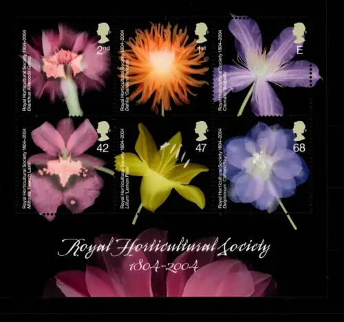 Großbritannien Block 20 postfrisch Blumen #OE470