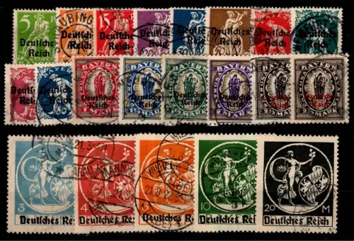 Deutsches Reich 119-138 gestempelt #DCF15