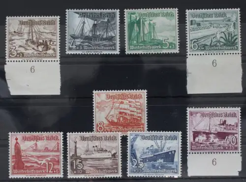 Deutsches Reich 651-659 postfrisch #FI015