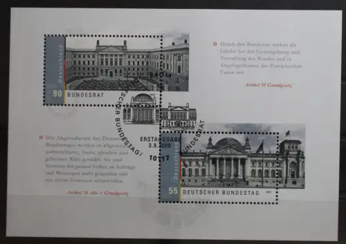 BRD Block 76 mit 2757-2758 gestempelt #TC737