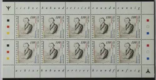 BRD Bund 1962 postfrisch als Kleinbogen I mit Runen #IB558