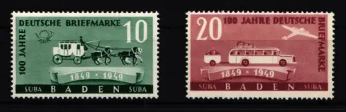 Fr. Zone Baden 54-55 postfrisch #HJ152