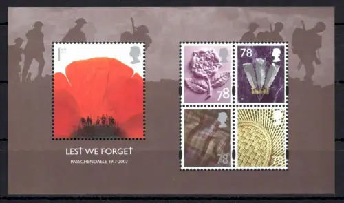 Großbritannien Block 41 postfrisch Passendale-Schlacht #OE303