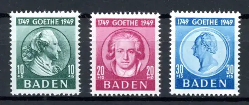 Fr. Zone Baden 47-49 postfrisch #HK945