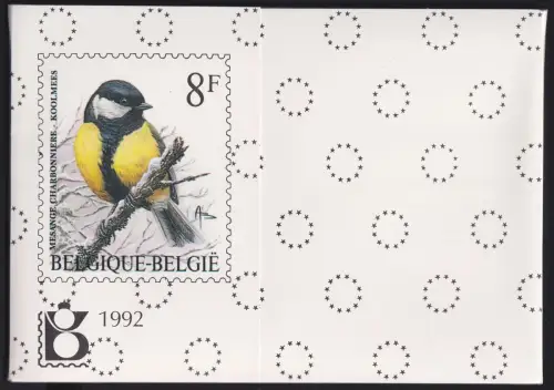 Belgien Jahrgang 1992 mit 2491-2540 postfrisch im Folder inkl 1 MH #NK575