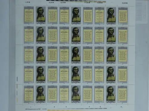 DDR ZD Bogen 3254-3255 postfrisch mit DV #OO237