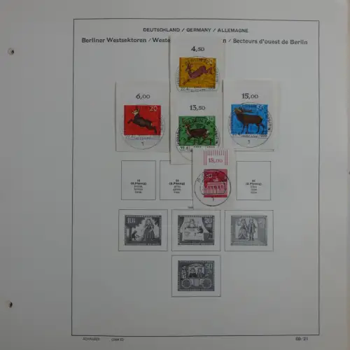 Berlin Teilsammlung mit sauberen Vollstempeln auf alten Seiten #MA343