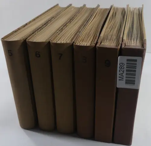 Schweiz ordentlich aufgezogene PTT-Karten in 6 Alben #MA289